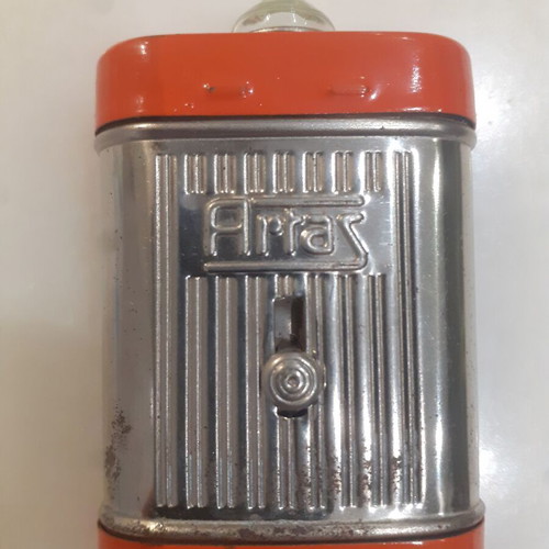 Mini metal flashlight Artas used, 1960s