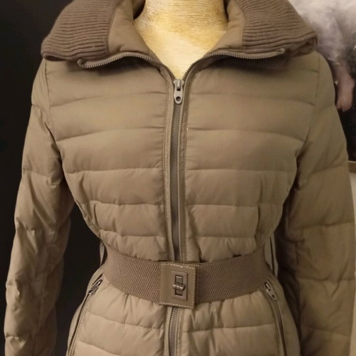 Women's down jacket used, beige, size S/M