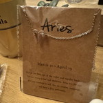 Aries silver necklace