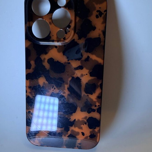 iPhone 15 Pro phone case tortoise brown black like new