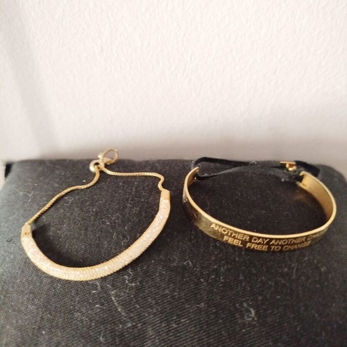 Women's bracelets used with crystals and adjustable cuff bracelet