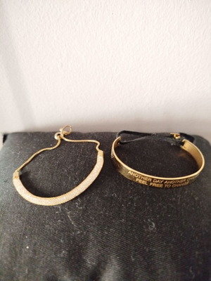 Women's bracelets used with crystals and adjustable cuff bracelet
