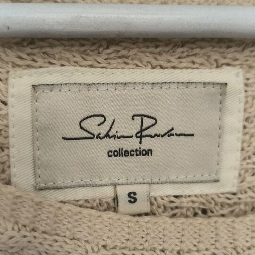 Sakis Rouvas knitted sweater new, beige, size S