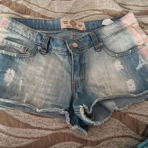 Denim shorts used once, size 36