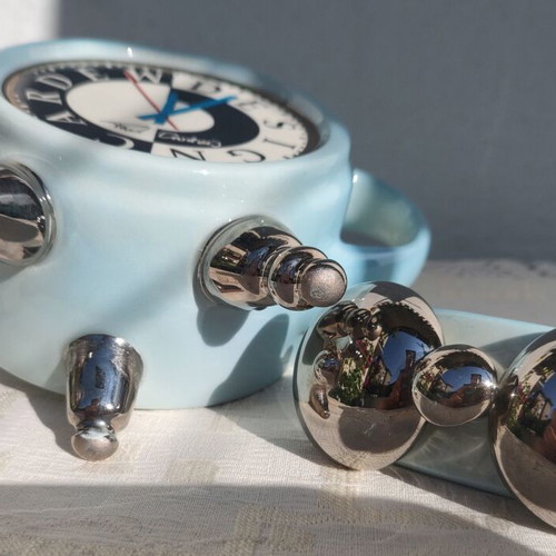 Cardew Collector's Club 1999 retro teapot clock used
