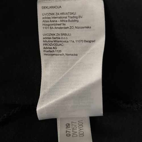 Adidas Originals Trefoil Essentials cotton t-shirt black size S