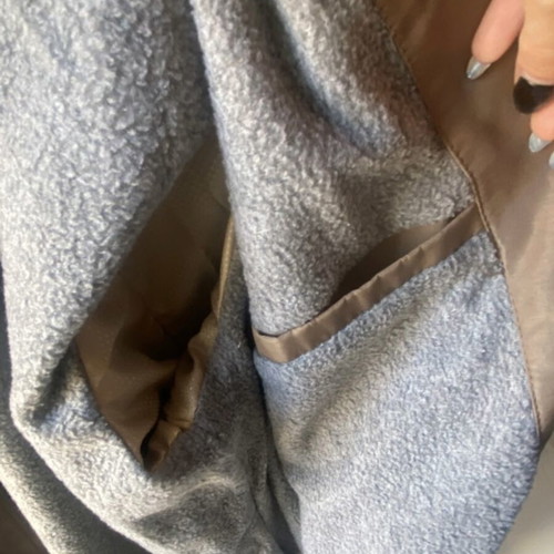 Bomber fleece jacket like new, men's XXL, beige and brown