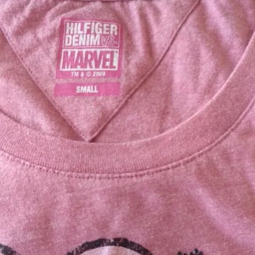 Tommy Hilfiger x Marvel blouse used, pink multicolor, size S