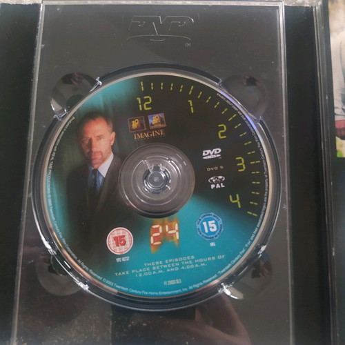 24 Season 2 DVD Collection used, action thriller series with English subtitles