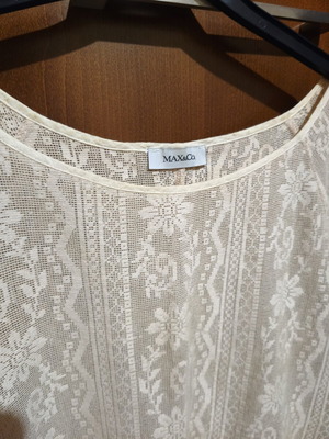 Blouse top used beige vintage style Max & Co size S