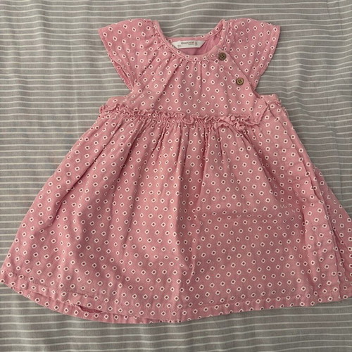 Mayoral baby dress like new, set with bloomers and headband