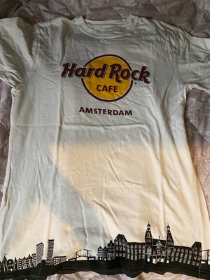 T-shirt Hard Rock Amsterdam unisex size M white