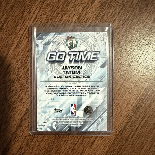 Jayson Tatum Boston Celtics Topps Chrome card new