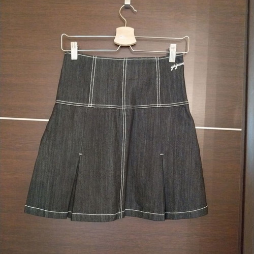 Denim skirt almost like new, gray, size M