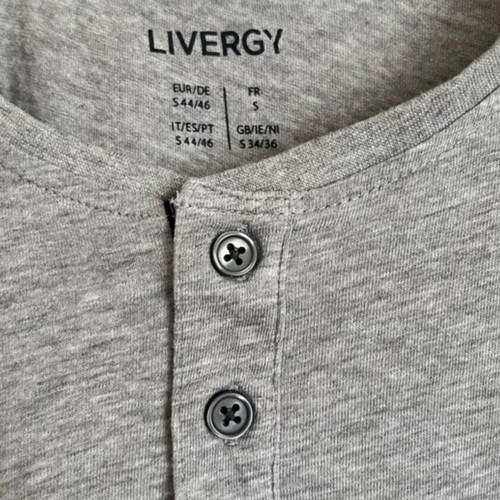 Libergy Grey T-Shirt Unisex Like New, Size S