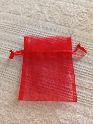 Red pouch 12x10.5 cm like new