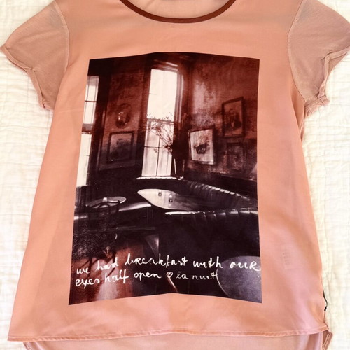 Maison Scotch Pink Modal Blouse Top Size M Like New