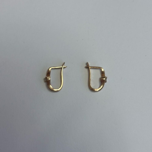 Gold 585 (14K) earrings with diamonds new