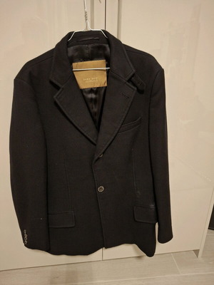 Zara men's black half coat used, size L