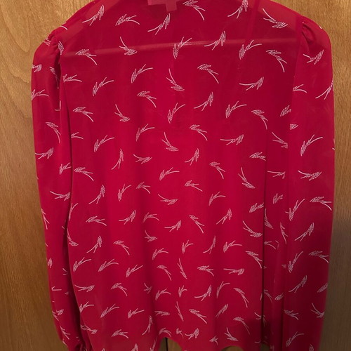 Michael Kors shirt like new, red with bow and inner tank top