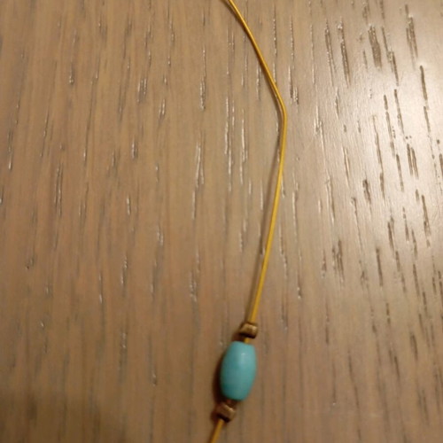 Necklace with heart and small pearls used