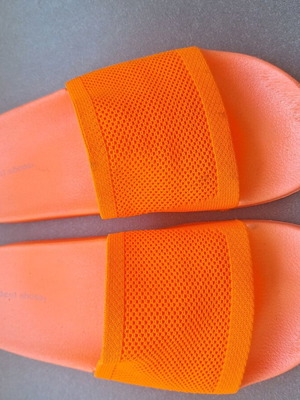 Flip flops like new, orange, size 40