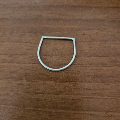 Handmade 925 silver ring new, matte finish