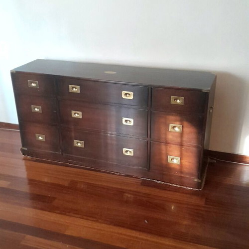 Military style buffet table like new from Harrods