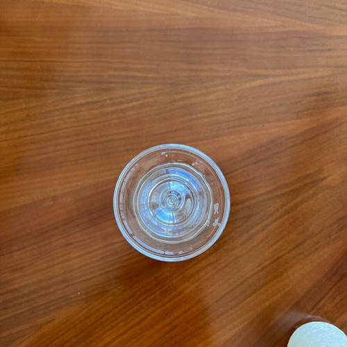 Glass candlestick like new for table decor