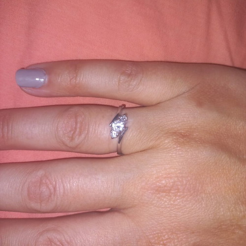 Silver ring with stones like new