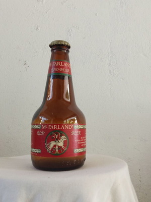 Macfarland Red Beer collectible bottle 1990s