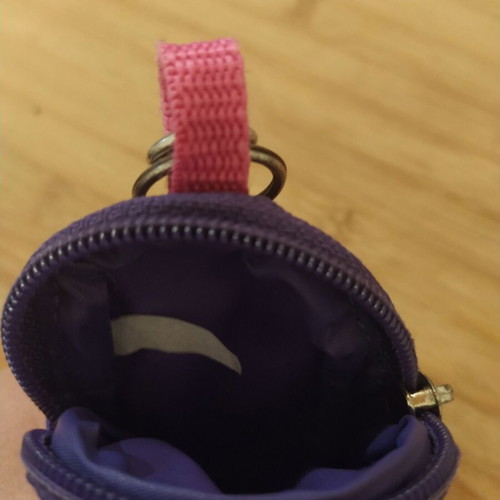 Paxos Vintage Wallet Keychain used from 90s purple pink