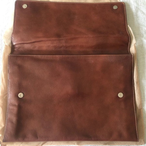 Document and laptop folder brown new briefcase