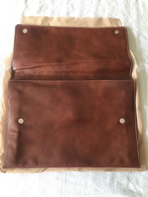 Document and laptop folder brown new briefcase