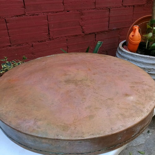 Copper baking tray used 52 cm x 5 cm from previous century
