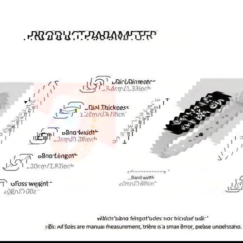 Σετ μοντέρνο ρολόι και κοσμήματα 6 τεμαχίων, καινούργιο, ροζ