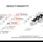 Σετ μοντέρνο ρολόι και κοσμήματα 6 τεμαχίων, καινούργιο, ροζ