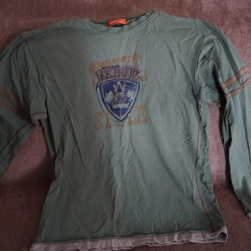 Oxbow men's long-sleeve shirt used, green, size M
