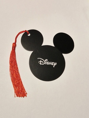 Σελιδοδείκτης Disney Mouse από χαρτόνι με φουντίτσα