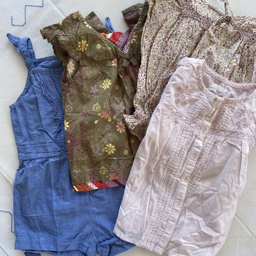 Baby clothing set like new with H&M and Mothercare tops and shorts