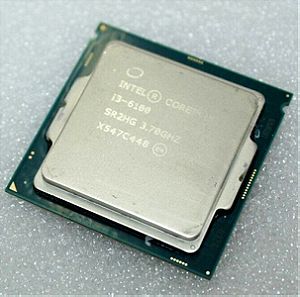 CPU (επεξεργαστής) Intel Core i3-6100 (socket 1151)