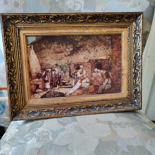 Collectible paintings like new, set of 4 with handmade frames 40x30
