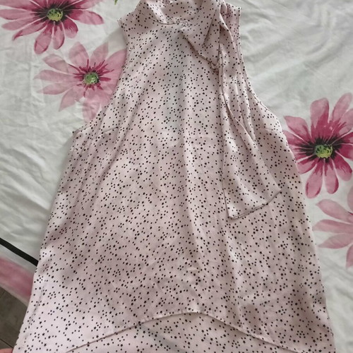 H&M women's blouse, small, pink and black