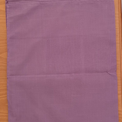 Purple tablecloth with checkered pattern, new, 180x140 cm