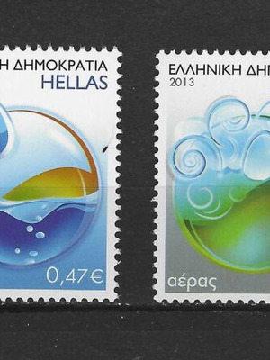 2013 Στοιχεία της Φύσης πλήρης σειρά γραμματοσήμων καινούργια, ασφράγιστη χωρίς σαρνιέρα
