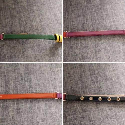 DOLCE & CABBANA - leather multicolored belt - 90cm