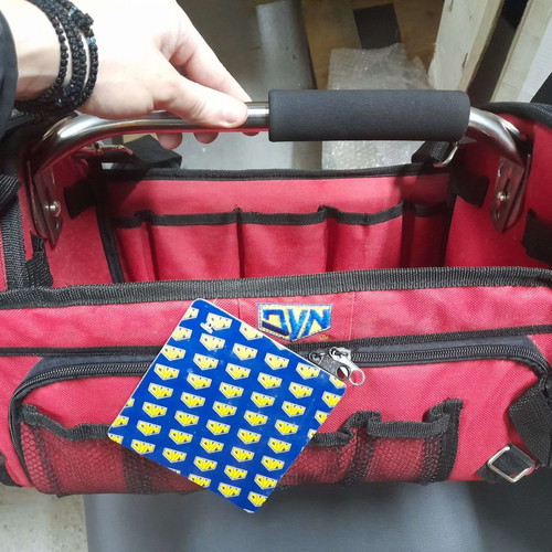 Shoulder tool bag open type red new