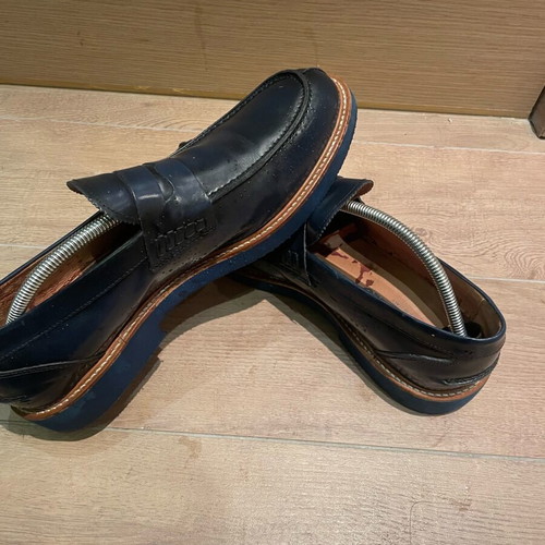 Italian men's moccasins like new, size 44, black