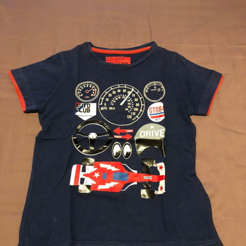 Marks & Spencer T-shirt for 4-5 years boy used, blue and red