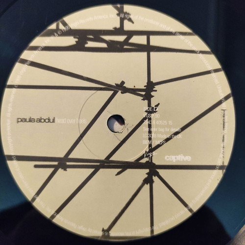 Paula Abdul Head Over Heels LP vinyl album used, original UK 1995